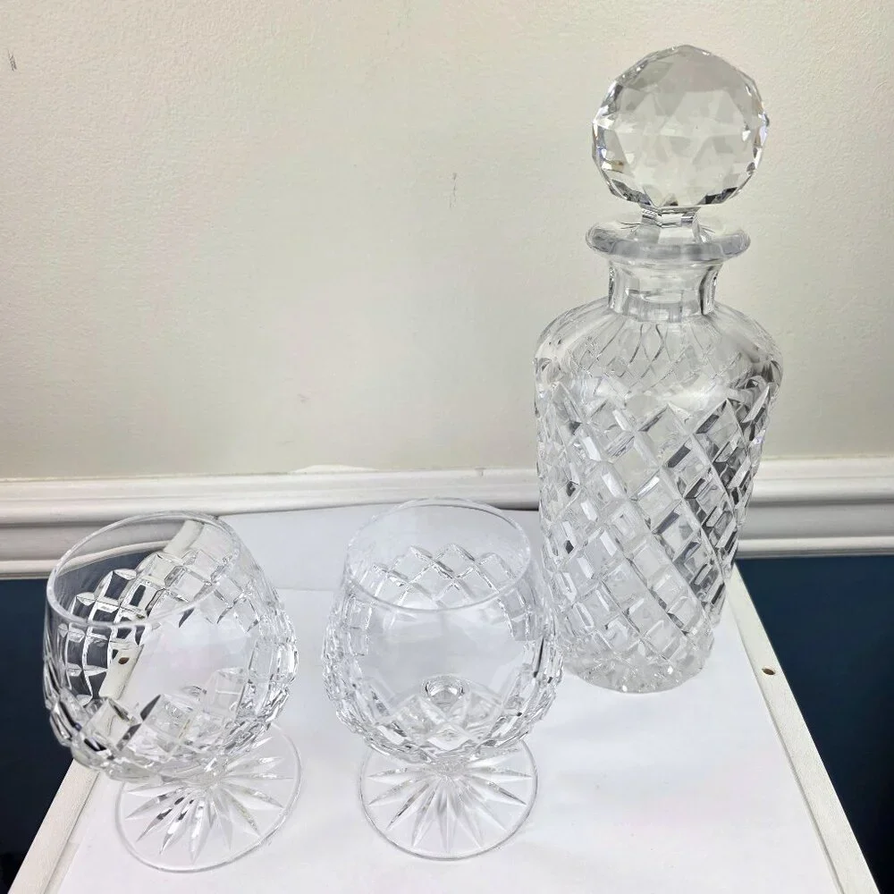 Ceska Ascot Brandy Snifters Decanter Stopper